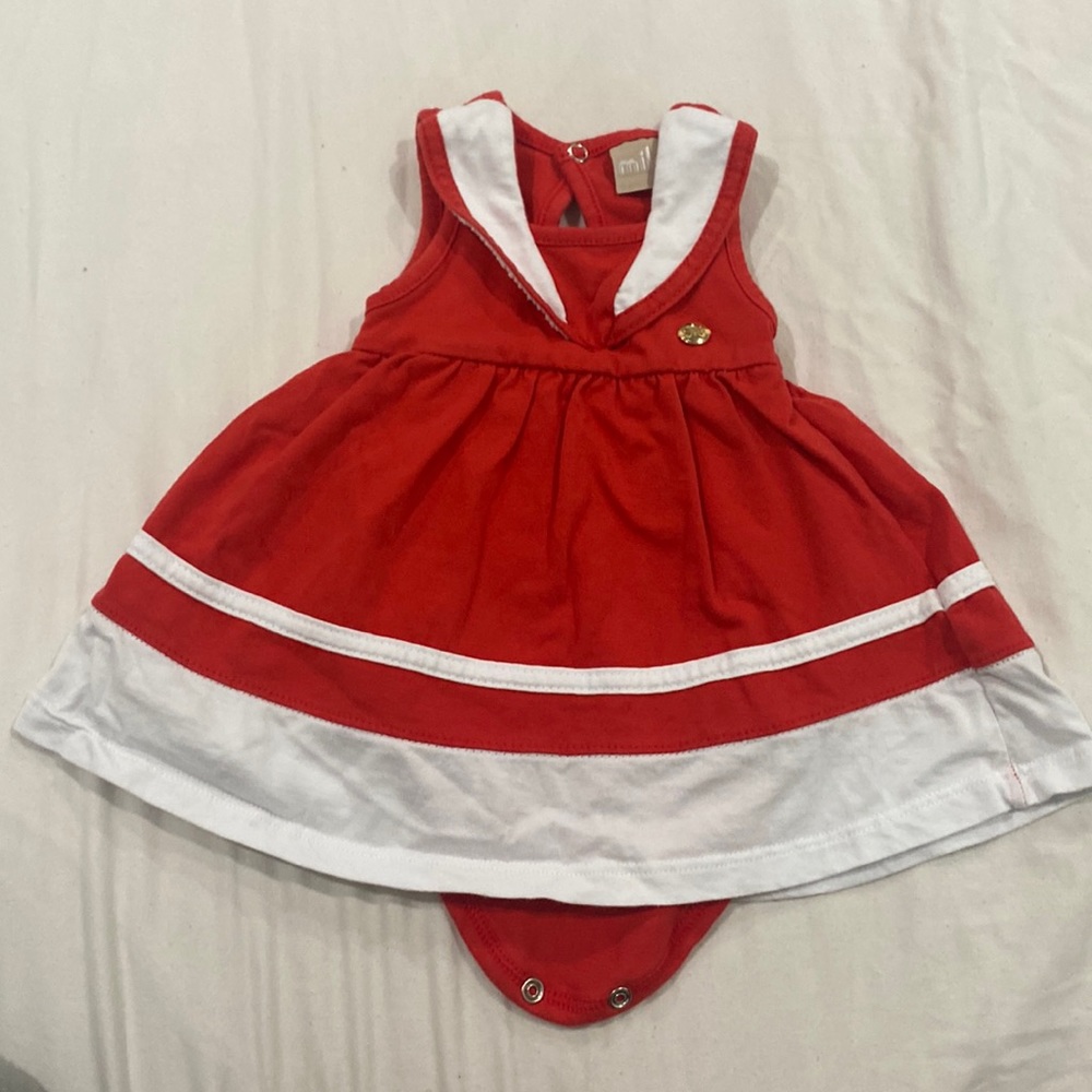 Red Dress brand Milon, 3M color red 100% cotton